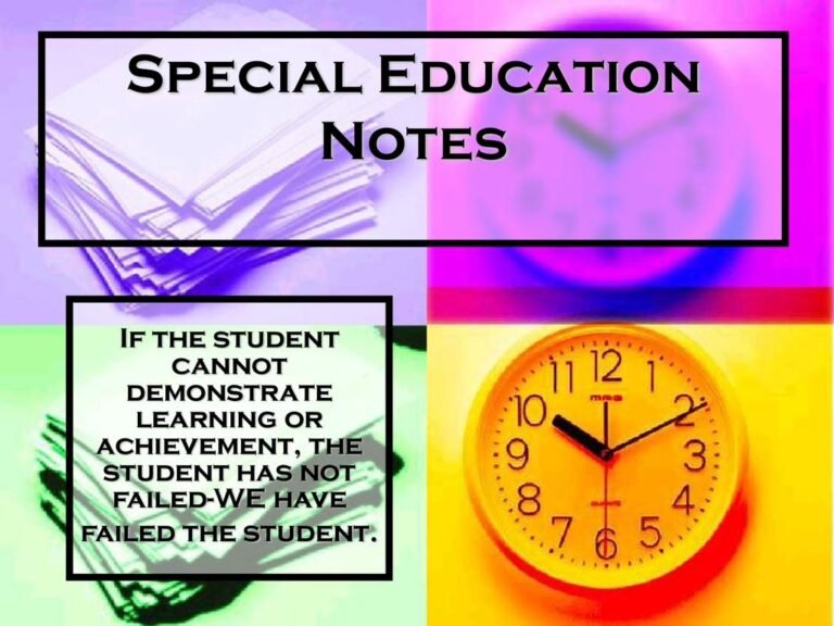 Special Education Notes