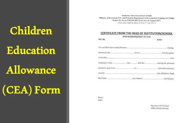 Children's Education Allowance Form