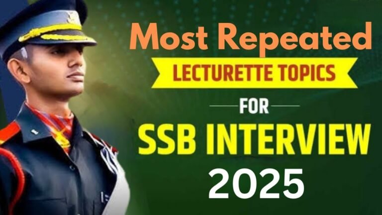 Best Lecturette Topics for SSB with Smart Tips to Crack It