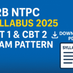 RRB NTPC Syllabus