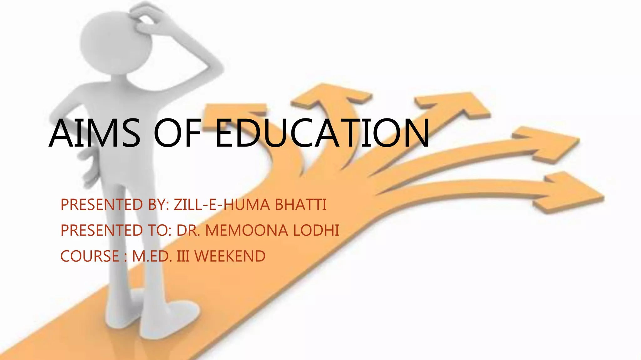 Role of School in Achieving the Aims of Education