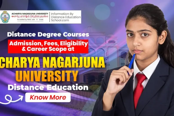 Acharya Nagarjuna University Distance Education PG Courses