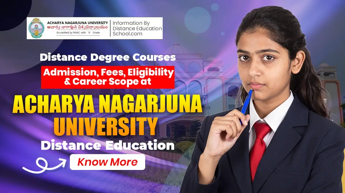 Acharya Nagarjuna University Distance Education PG Courses